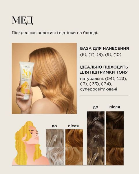 Фото Професійний кондиціонер Kemon Yo Cond Miele Мед  00 087 09,